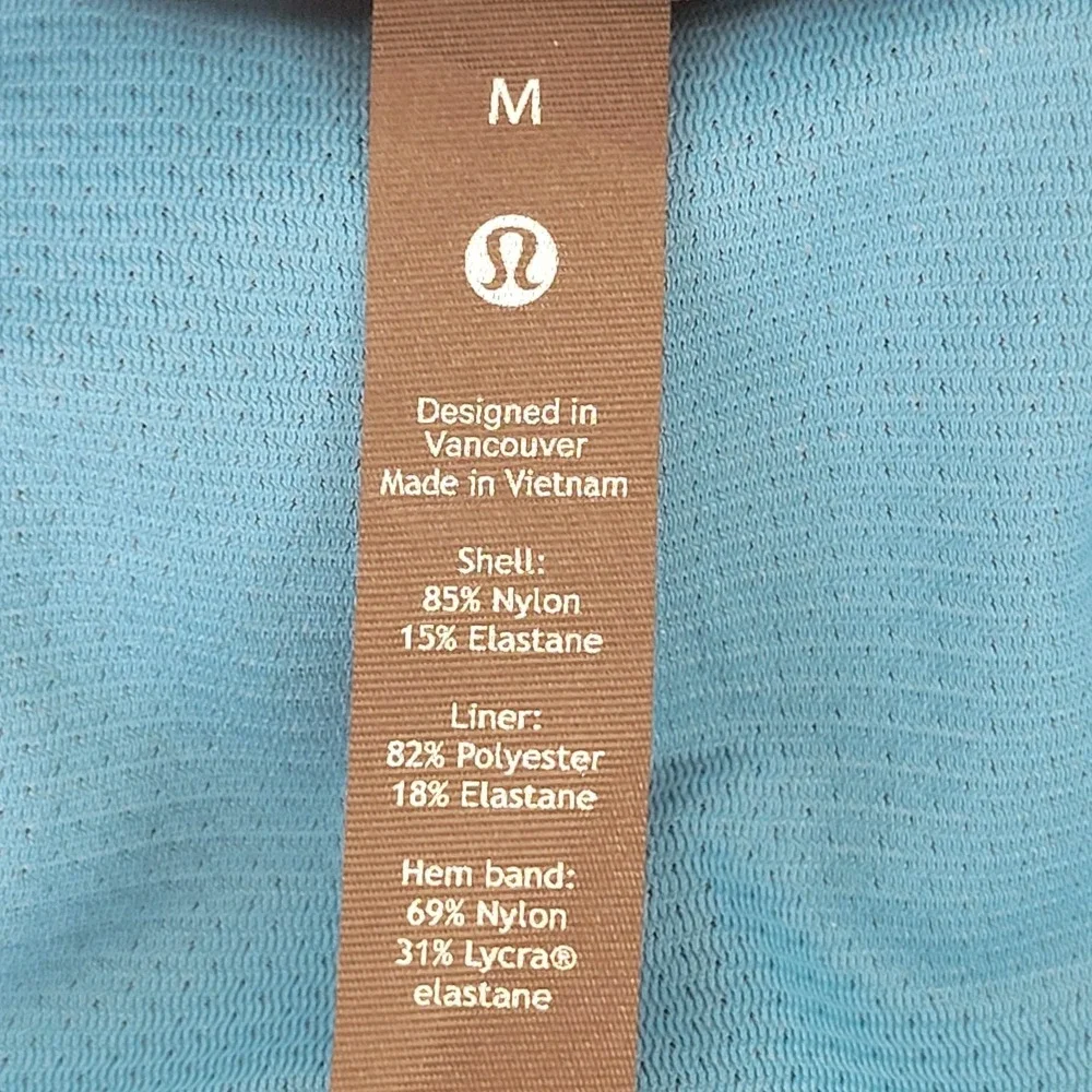 Lululemon Men's Surge Lined Shorts M blue tie-dye‎ reflective details